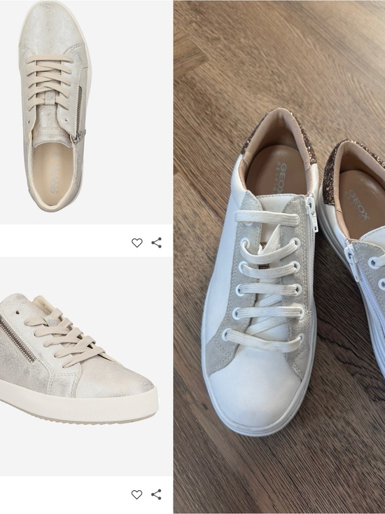 Geox Shoes - Geox Italian Leather Fashion Sneakers